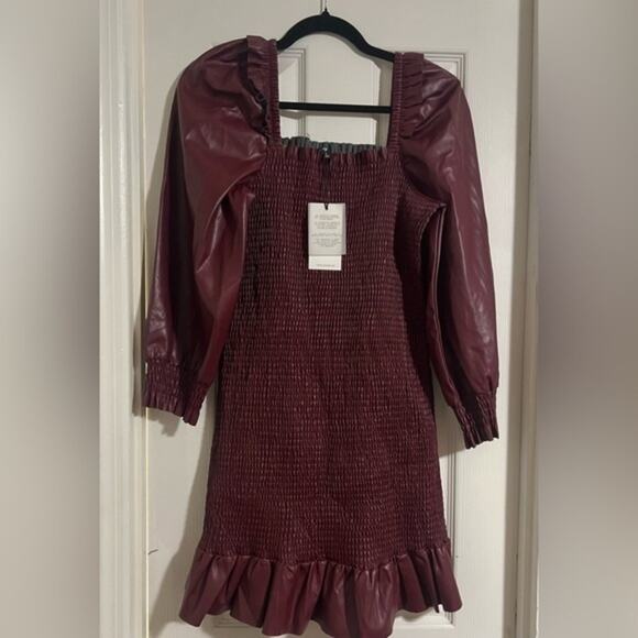 7 for all man kind pleather mini dress - Picture 1 of 6